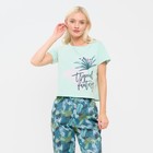 Пижама женская (футболка и брюки) KAFTAN "Tropical fantasy" р. 44-46 - фото 321373244