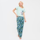 Пижама женская (футболка и брюки) KAFTAN "Tropical fantasy" р. 44-46 9418511 - фото 16919787