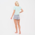 Пижама женская (футболка и шорты) KAFTAN "Love" р. 44-46 - фото 809193143