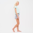 Пижама женская (футболка и шорты) KAFTAN "Love" р. 44-46 - фото 809193144