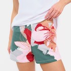 Пижама женская (футболка и шорты) KAFTAN "Цветы" р. 44-46 - фото 49429338