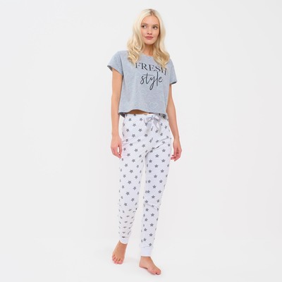 Пижама женская (футболка, брюки) KAFTAN Fresh style, размер 48-50