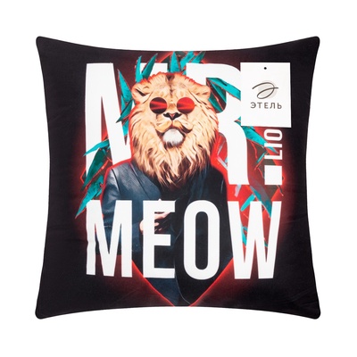 Подушка декоративная «Этель» Lion king, 40×40 см, велюр