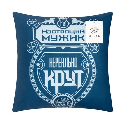 Подушка декоративная «Этель. Нереально крут», 40×40 см, велюр