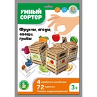 Настольная развивающая игра Десятое Королевство «Умный сортер: фрукты, ягоды, овощи, грибы» - Фото 1
