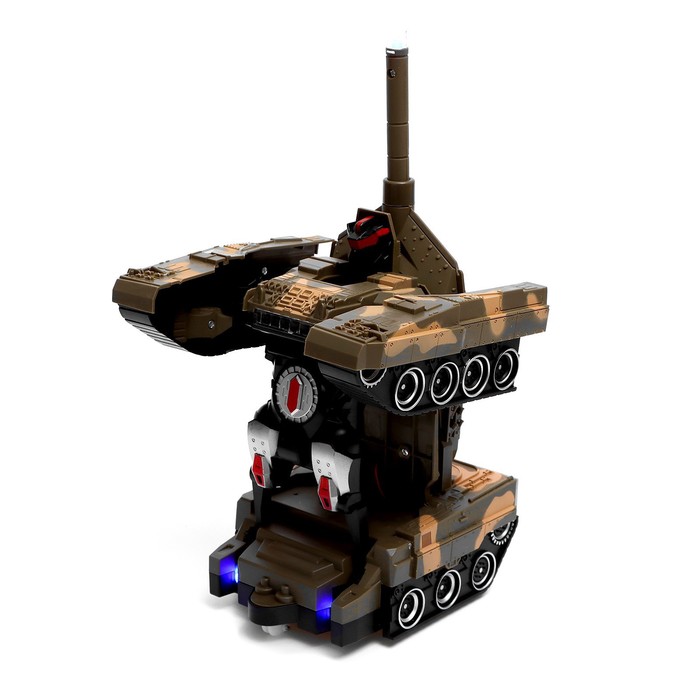 Робот радиоуправляемый «Танк», трансформируется, световые и звуковые эффекты, МИКС - фото 1919451342