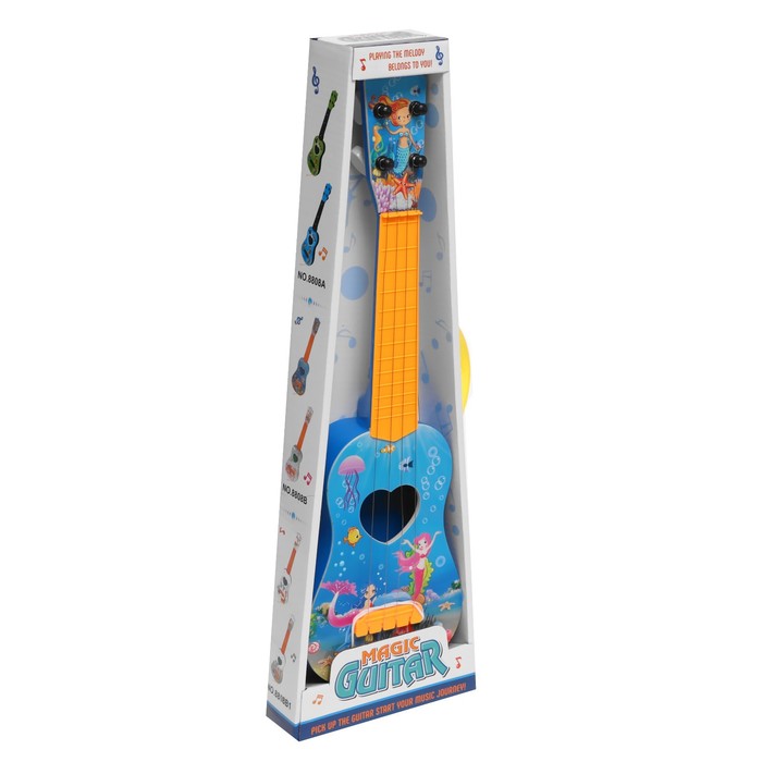 Игрушка музыкальная «Гитара. Волшебный мир», 4 струны, цвета МИКС - фото 1885528565