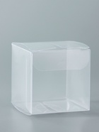 Складная прозрачная коробка из PVC, для упаковки подарков, 5×5×5 см - Фото 2