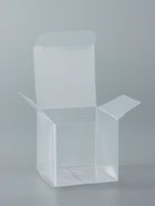 Складная прозрачная коробка из PVC, для упаковки подарков, 5×5×5 см - Фото 3