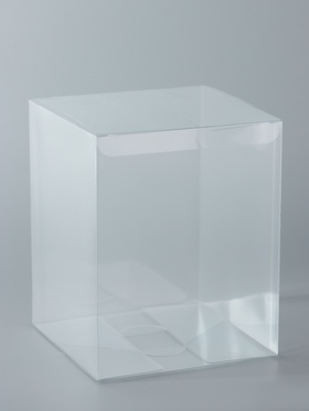 Складная прозрачная коробка из PVC, для упаковки подарков, 12?12?15 см (комплект 5 шт)