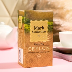 Чай черный в пакетиках Mark Collection CEYLON, 25пак*2гр 9412393