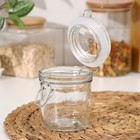 Баночка стеклянная для специй с бугельным замком Доляна «Оптима», 250 мл, 6,5×9,5 см - фото 24515109