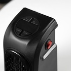 Тепловентилятор электрический Luazon LTO-02, портативный, 400 Вт, 23 м², 2 режима, чёрный - Фото 3