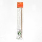 Дразнилка-удочка с шариком на деревянной ручке, зелёная/белая - фото 6770573