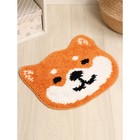 Коврик Доляна «Корги», 50×40 см, оранжевый - Фото 4
