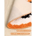 Коврик Доляна «Корги», 50×40 см, цвет оранжевый - фото 6770619