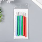 Инструмент для квиллинга с пластиковой ручкой МИКС разрез 0,8 см длина 11 см (комплект 6 шт) - фото 23581852