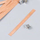 Фитиль для свечи дерево с металлическим держателем 1,3х15 см - фото 121735249