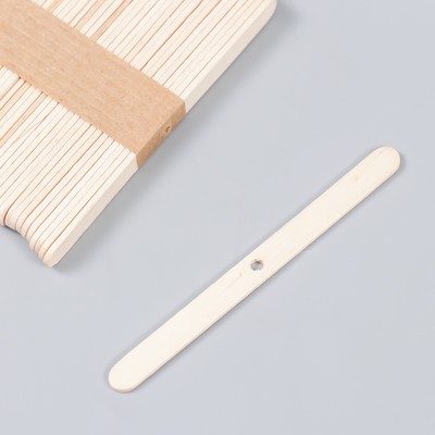 Держатель для фитиля с одним отверстием дерево 11.2×1×0.2 см