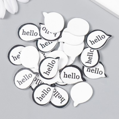 Декор дерево для творчества «Выноска - hello», набор 25 шт., 1.5×2 см