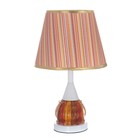 Настольная лампа "Лайдж" Е27 40Вт бело-красный 25х25х38 см RISALUX - фото 21942389