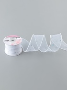 Лента капроновая «Волна», с блёстками, 50 мм, 9±1 м, белая - Фото 2