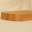 Мыльница деревянная «Soap», круглая, бамбук - Фото 6