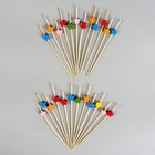 Шпажки для канапе «Звёзды», в наборе 24 шт., цвета МИКС - Фото 2