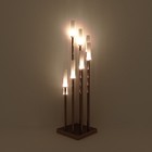 Торшер «Факел» LED золото 28×28×65-135 см - Фото 12
