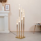 Торшер «Факел» LED золото 28×28×65-135 см - Фото 8