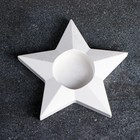 Подсвечник "Звезда большая" перламутр, 16х2см - фото 805171178