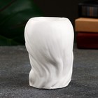 Декоративное кашпо для цветов «Милая девушка», 100 мл, 11×7×6 см, гипс, белое - Фото 3