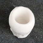 Декоративное кашпо для цветов «Милая девушка», 100 мл, 11×7×6 см, гипс, белое - Фото 4