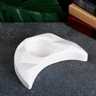 Подсвечник на 1 свечу «Месяц», перламутр, гипс, 20×6×3 см - фото 63069598