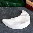 Подсвечник на 1 свечу «Месяц», перламутр, гипс, 20×6×3 см - фото 63069599