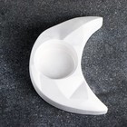 Подсвечник на 1 свечу «Месяц», перламутр, гипс, 20×6×3 см - фото 63069600