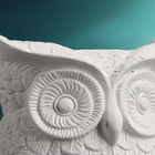 Декоративное кашпо для цветов «Совушка», 250 мл, 11×10×10 см, гипс, белое - фото 64552156