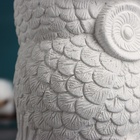 Декоративное кашпо для цветов «Совушка», 250 мл, 11×10×10 см, гипс, белое - фото 64552157