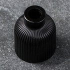 Ваза «Кувшинчик в полоску», 9.5×7 см, гипс, чёрная - Фото 3