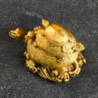 Фигура "3 черепахи" старое золото, 8х11х7см - фото 9816048