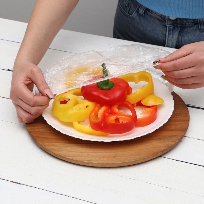 Набор пакетов для сохранения свежести продуктов с резинкой, Ø до 37 см, 50 шт. - Фото 1