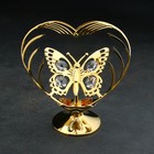 Сувенир "Сердце с бабочкой", с кристаллами - фото 3028669