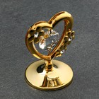 Сувенир "Сердце", с кристаллами - Фото 1