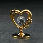 Сувенир "Сердце", с кристаллами - Фото 2
