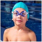 Очки для плавания детские ONLYTOP, беруши, цвет белый/синий - фото 3886691