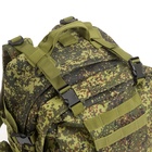 Рюкзак тактический туристический Storm tactic, 50 л, с карманами, расцветка пиксели, оливковый - Фото 6