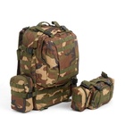 Рюкзак тактический туристический Storm tactic, 50 л, с карманами, расцветка мультикам, коричневый - Фото 4