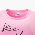 Комплект женский (футболка/брюки), цвет розовый, размер 52 - фото 46440546