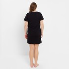Ночная сорочка женская, цвет чёрный/принт, размер 46 - Фото 5