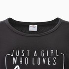 Ночная сорочка женская, цвет чёрный/принт, размер 48 9404811